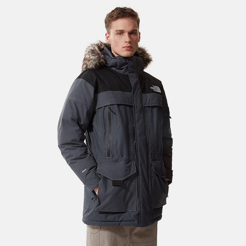 The North Face Mcmurdo 2 Parka Ανδρικα Αδιάβροχο Μπουφάν - Γκρι (HTRB32401)